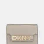 Kožená peněženka Dkny dámská, béžová barva, R52ZKM22