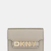 Kožená peněženka Dkny dámská, béžová barva, R52ZKM22