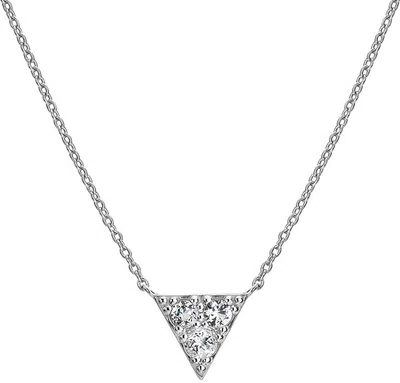 Hot Diamonds Třpytivý stříbrný náhrdelník s diamantem Stellar DN173