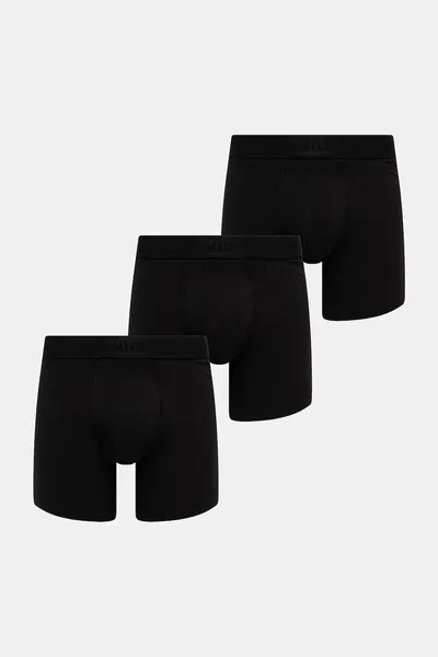 Boxerky Tommy Hilfiger 3-pack pánské, černá barva, UM0UM03393