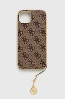 Obal na telefon Guess iPhone 15 Plus 6.7 hnědá barva