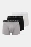 Boxerky Tommy Hilfiger 3-pack pánské, šedá barva, UM0UM03467