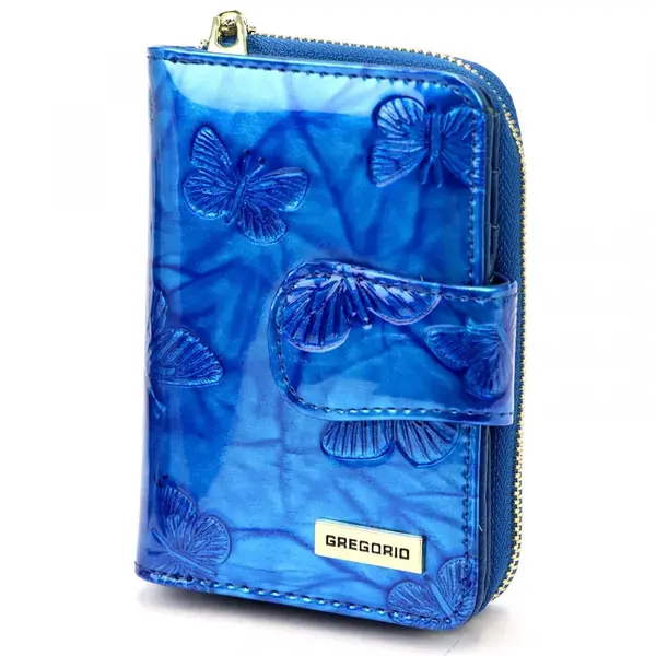 Dámská kožená peněženka modrá - Gregorio Allis