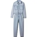 GAP LS DENIM BELTED JUMPSUIT Dámsky overal, svetlomodrá, veľkosť