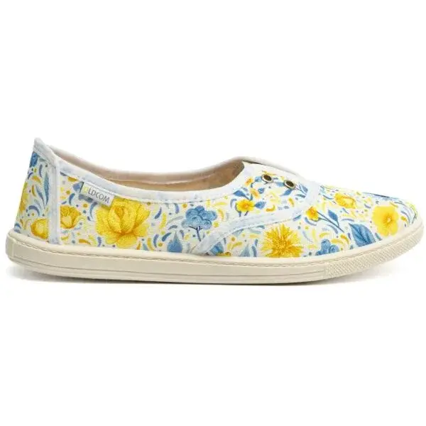 Oldcom SARAH PRINT Dámska slip-on obuv, biela, veľkosť