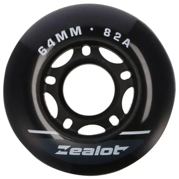 Zealot INLINE WHEELS 4 PACK 64-82A Set in-line koliesok, čierna, veľkosť