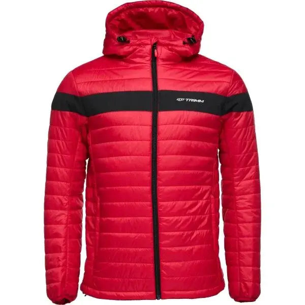 TRIMM CREDIT Pánska prešívaná bunda, červená, veľkosť