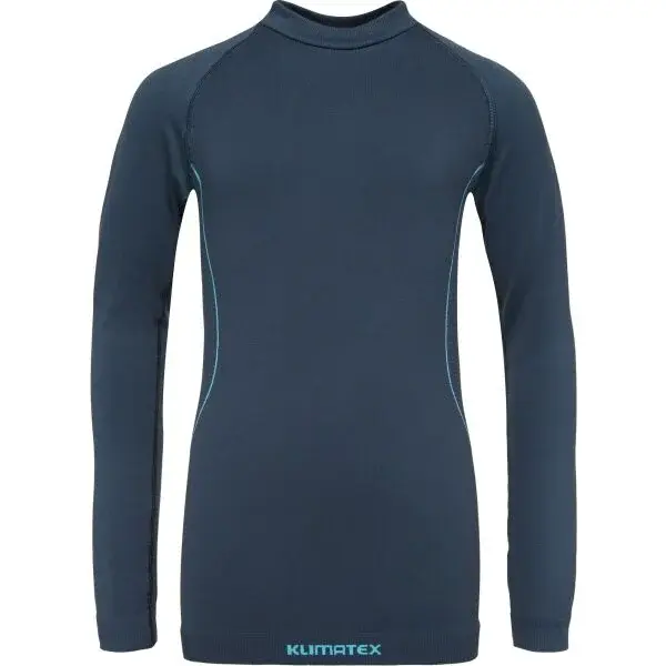 Klimatex CHIKO SEAMLES Detské bezšvové termo tričko, tmavo modrá, veľkosť 140-146