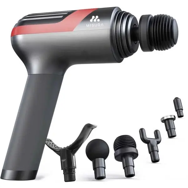 MISURA MB1PRO Masážna pištoľ, tmavo sivá, veľkosť