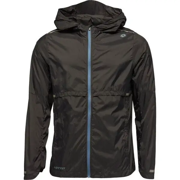 Lotto HENZO Pánska bežecká bunda, čierna, veľkosť XXL