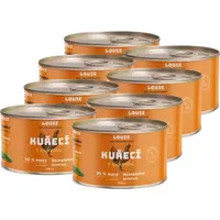 LOUIE KURACIE S CUKETOU 8 x 200 G Konzerva pre psov, oranžová, veľkosť