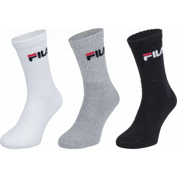 Fila UNISEX SPORT 3P Unisex ponožky, čierna, veľkosť 35-38