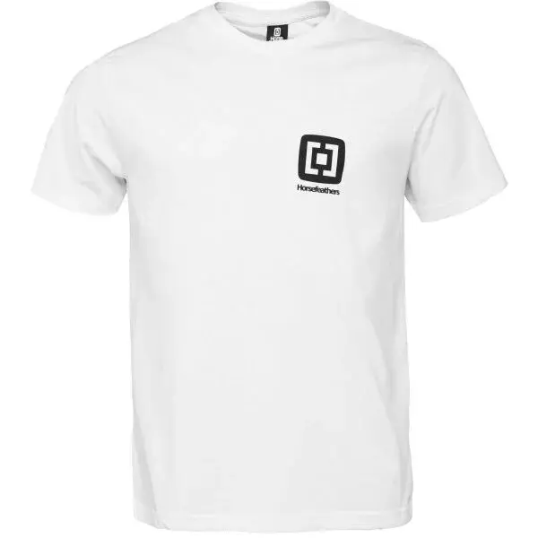 Horsefeathers MINI LOGO T-SHIRT Pánske tričko, biela, veľkosť