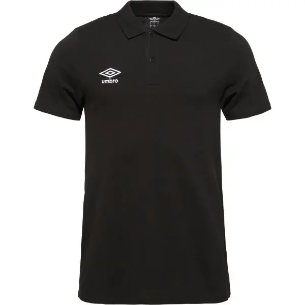 Umbro PIQUE POLO TEE Pánske polo tričko, čierna, veľkosť