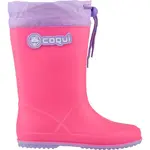 Coqui RAINY COLLAR Detské čižmy, ružová, veľkosť