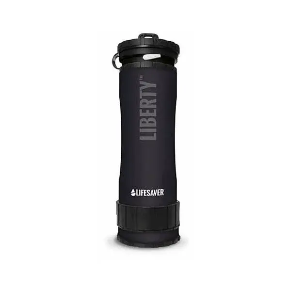 Lifesaver LIBERTY Filtračná a čistiaca fľaša, čierna, veľkosť 400 ML