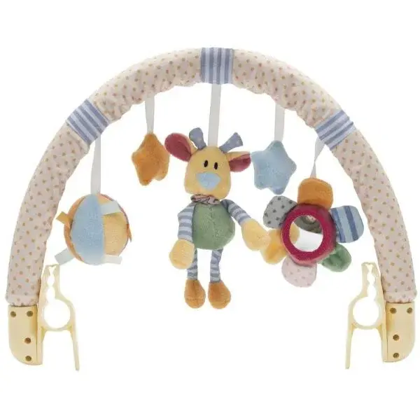 BABY MIX FLOWERS & TEDDY BEAR & STARS Hračka na kočík, mix, veľkosť