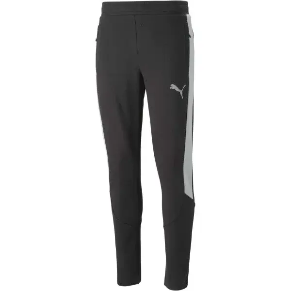 Puma EVOSTRIPE PANTS DK Pánske tepláky, čierna, veľkosť
