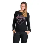 Northfinder DEANN Dámske tričko s dlhým rukávom, čierna, veľkosť