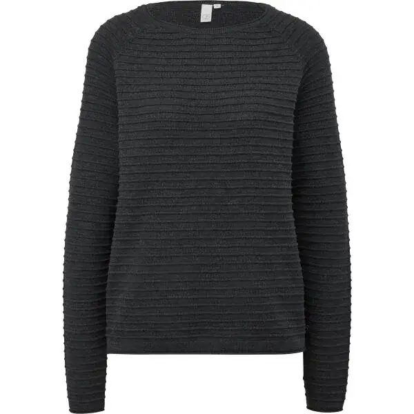 s.Oliver QS KNITTED PULLOVER NOOS Dámsky sveter, čierna, veľkosť