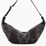 Dámska kabelka cez rameno s ozdobnými nitmi