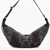 Dámska kabelka cez rameno s ozdobnými nitmi