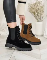 Resti Brown women's Oledi flat heeled boots