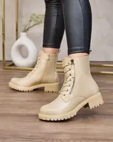 Resti Beige eco leather women's Seddaga bagger boots