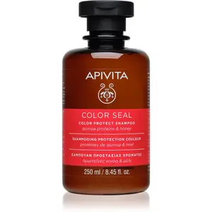 Apivita Color Seal Shampoo šampón pre ochranu farbených vlasov bez sulfátov 250 ml