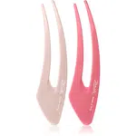 Janeke Hair Clip sponky do vlasov Pink 2x15 cm