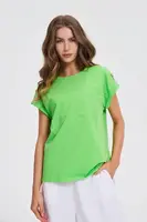 Marisse Green T-Shirt With Pocket
