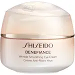 Shiseido Benefiance Wrinkle Smoothing Eye Cream výživný očný krém pre redukciu vrások 15 ml