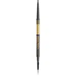 Eveline Cosmetics Micro Precise vodeodolná ceruzka na obočie s kefkou 2 v 1 odtieň 04 Graphite 4 g
