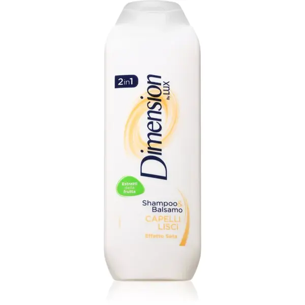 Dimension by Lux 2in1 šampón a kondicionér 2 v1 pre narovnanie vlasov 250 ml