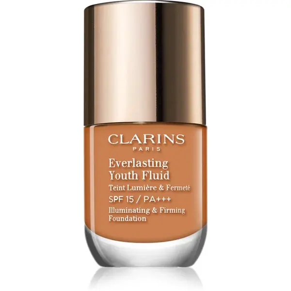 Clarins Everlasting Youth Fluid Foundation rozjasňujúci make-up SPF 15 odtieň 114 Cappuccino 30 ml