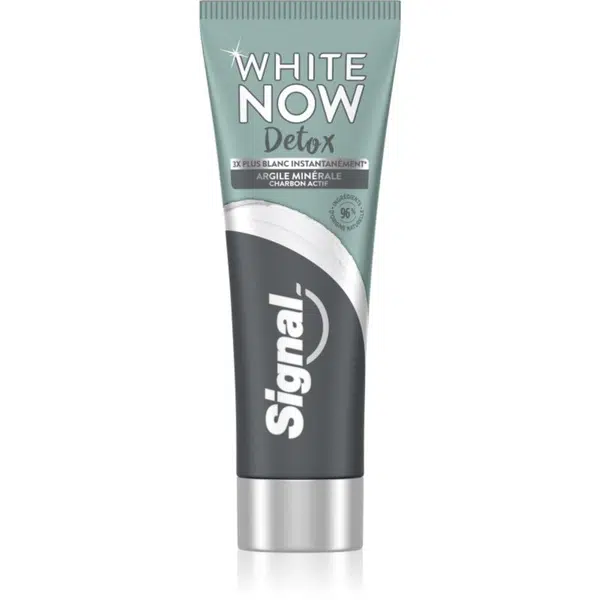 Signal White Now Detox Charcoal bieliaca zubná pasta s aktívnym uhlím 75 ml