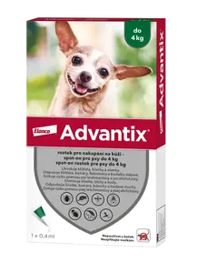 ADVANTIX Spot-on pre psy do 4 kg 1 ks