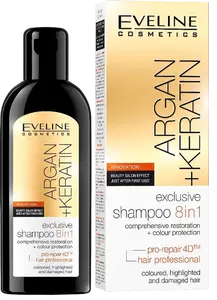 EVELINE Argan + Keratín - Šampón na vlasy 8v1 150 ml