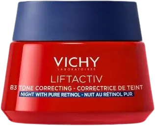 VICHY LIFTACTIV B3 Nočný tónovací krém s čistým retinolom pre obnovu buniek na hyperpigmentovanej pleti 50 ml
