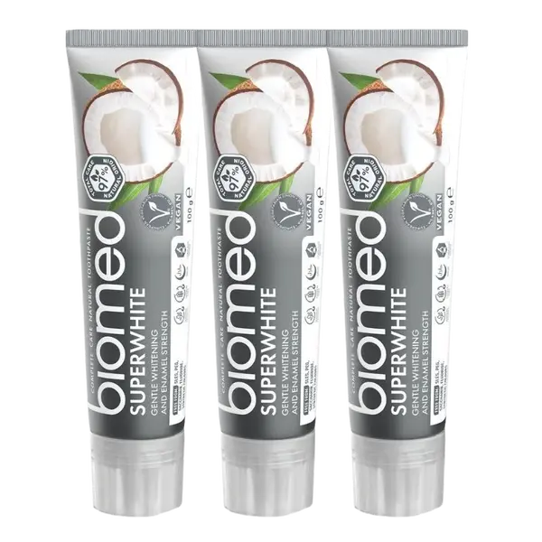 BIOMED Superwhite zubná pasta 3 x 100 g