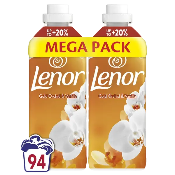 LENOR Aviváž, Orchid & Vanilla, 94 praní, 2 x 987 ml
