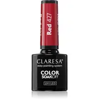 Claresa SoakOff UV/LED Color Fun Fair gélový lak na nechty odtieň Red 427 5 g