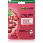Garnier Textil Masks Hydra Bomb vyhladzujúca plátenná maska 28 g