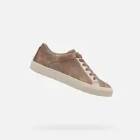 Brown women's sneakers Geox Emmeleny - Women's