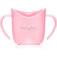 BabyOno Be Active Ergonomic Training Cup tréningový hrnček s držadlami Pink 6 m+ 120 ml