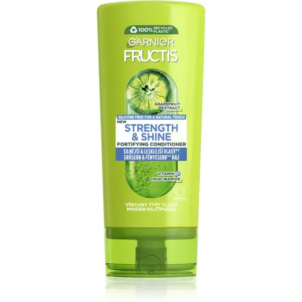 Garnier Fructis Strength & Shine posilňujúci balzám pre posilnenie a lesk vlasov 200 ml