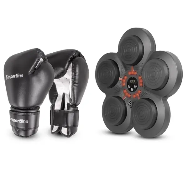 Nástěnný terč inSPORTline Smartpunch + boxerské rukavice Metrojack 4oz
