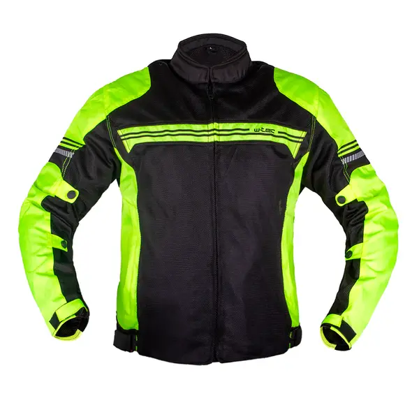 Letní moto bunda W-TEC Dexter černo-zelená XL