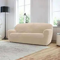 Super strečové potahy NIAGARA smetanová trojkřeslo (š. 180 - 230 cm)