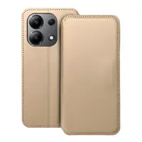 Flipové pouzdro Dual Pocket pro Xiaomi Redmi Note 13 4G, zlatá